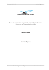 Electrónica II - Universidade da Madeira