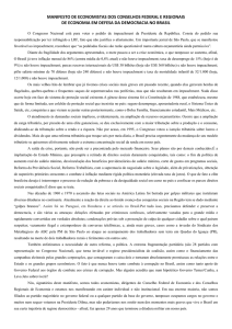 manifesto de economistas dos conselhos federal e - Corecon-RJ