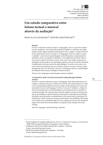 Um estudo comparativo entre leitura textual e musical através da