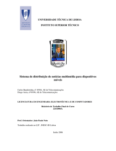 Sistema de distribuição de notícias multimédia para dispositivos