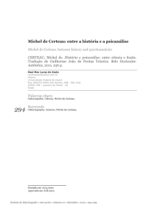 Michel de Certeau: entre a história e a psicanálise
