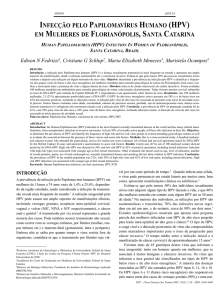 infecção pelo papilomavírus humano (hpv) em
