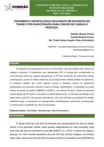 tratamento odontológico adjuvante em pacientes no trans e pós