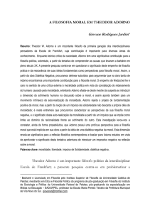 a filosofia moral em theodor adorno - UFPel