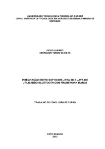 integração entre software java se e java me utilizando