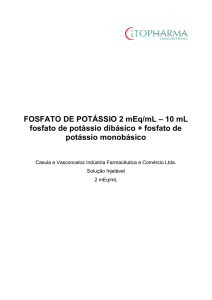 Fosfato de potássio 2mEq/ml