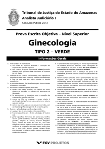 Analista Judiciário I - Medicina/Ginecologia - Tipo 2