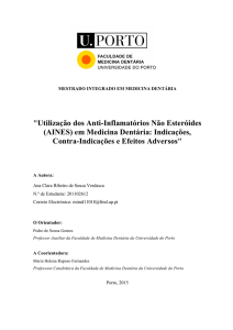 "Utilização dos Anti-Inflamatórios Não Esteróides (AINES) em