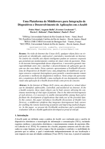Uma Plataforma de Middleware para Integração de Dispositivos e
