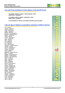 superlativos absolutos sintéticos latinos