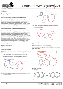 Gabarito -Funções Orgânicas 2015