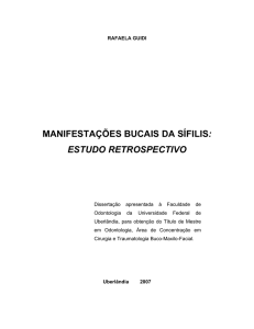 manifestações bucais da sífilis