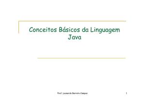 Conceitos Básicos da Linguagem Java