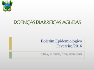 Boletim informativo Doenças Diarreicas Agudas/SUVIGE/CPS