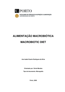 alimentação macrobiótica macrobiotic diet