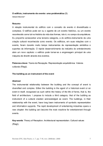 O edifício, instrumento do evento: uma problemática (1)