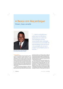 A Banca em Moçambique – Ontem, hoje e amanhã