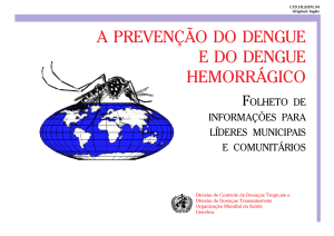 a prevenção do dengue e do dengue hemorrágico