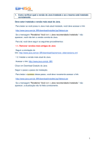 1 1. Como verificar qual a versão do Java instalado e se o