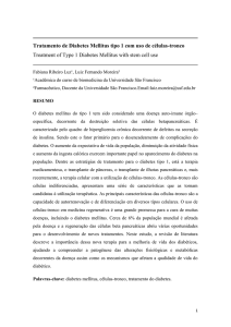 Tratamento de Diabetes Mellitus tipo 1 com uso de células