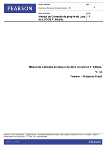 Manual de Correção do plug-in do Java no LDOCE 4° Edição