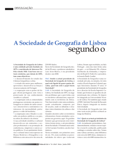 38 A Sociedade de Geografia de Lisboa segundo o
