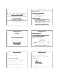 Terapia nutricional nas neoplasias na infância e