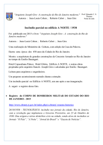 Incêndio parcial no edifício A NOITE / 1930