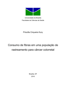 Consumo de fibras em uma população de rastreamento para câncer