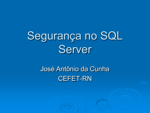 Segurança no SQL Server