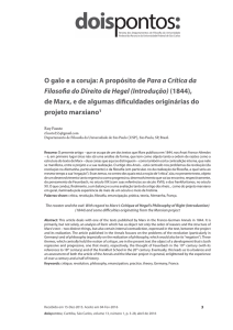 O galo e a coruja: A propósito de Para a Crítica da Filosofia do