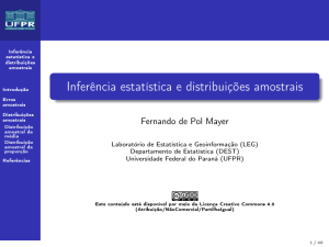 Inferência estatística e distribuições amostrais