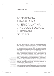 assistência e família na américa latina: vínculos sociais, intimidade