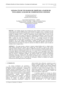 separação de telhados de edifícios a partir de tin/laser e