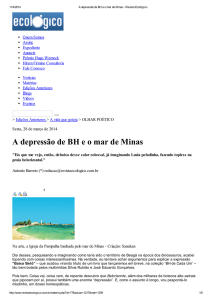 A depressão de BH e o mar de Minas – Revista Ecológico