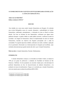 o conhecimento do cliente-paciente de drogarias em relação…