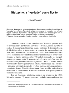 Nietzsche: a “verdade” como ficção