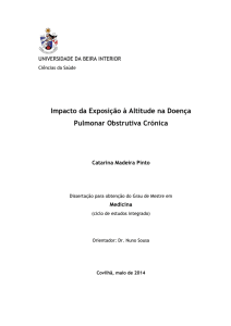 Impacto da Exposição à Altitude na Doença Pulmonar Obstrutiva