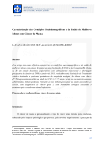 Caracterização das Condições Sociodemográficas e de Saúde de