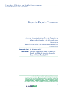 Depressão Unipolar: Tratamento