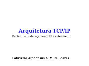 Arquitetura TCP/IP - INF