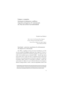 Língua e conquista - Cores, Marcas e Falas