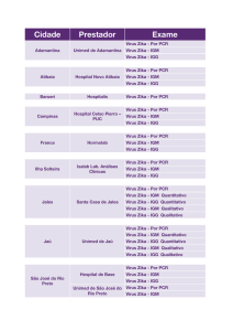 Cidade Prestador Exame