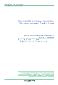 Dispepsia Não-investigada - Sociedade Brasileira de Medicina de