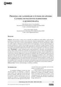 Presença de candidíase e fungos do gênero Candida em pacientes