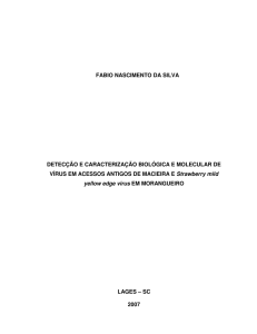 Detecção e caracterização biológica e molecular de - udesc