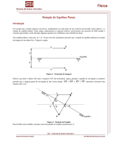 Rotação de Espelhos Planos