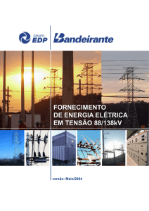 FORNECIMENTO DE ENERGIA ELÉTRICA EM TENSÃO 88/138kV
