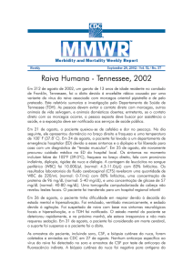 Raiva Humana - Tennessee, 2002