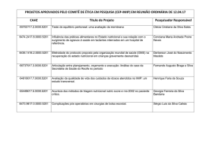 13.04.17 projetos aprovados pelo comitê de ética em